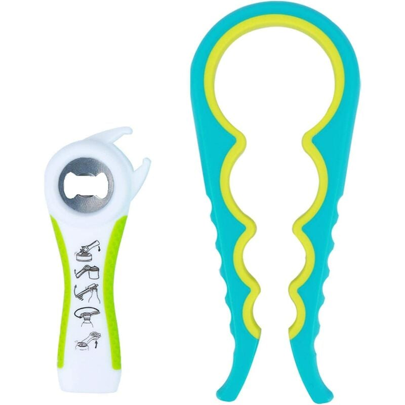 

Calendario Adviento - Abrelatas manual, abridor de frascos multifuncional 5 en 1, abridor de botellas con múltiples herramientas de cocina, abridor