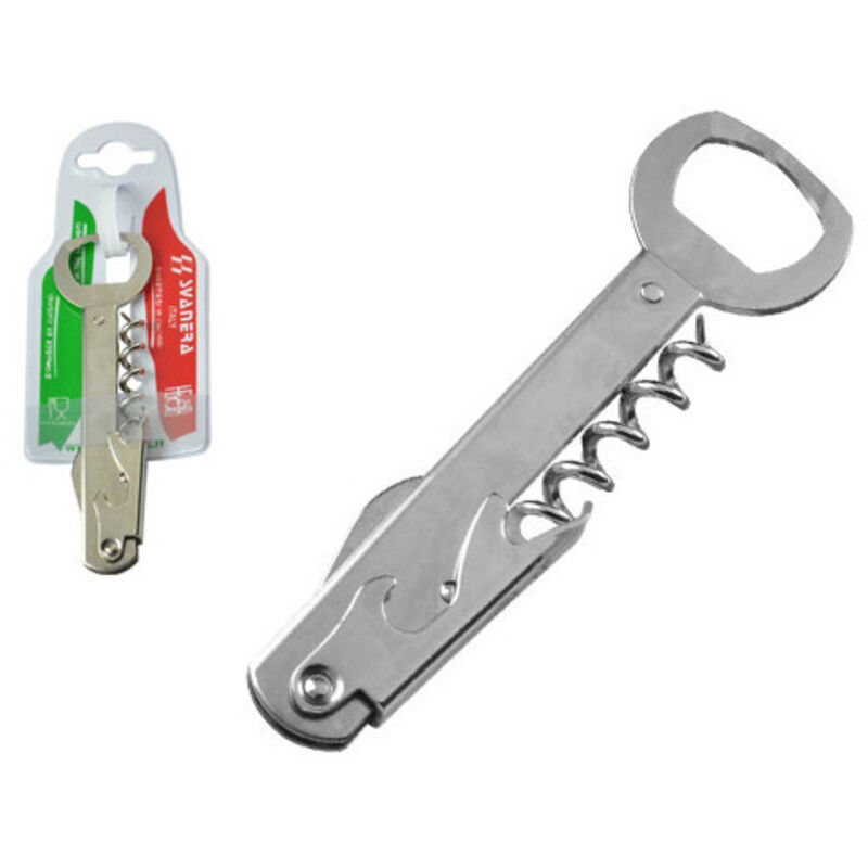 Abrelatas multifunción de acero inoxidable 8706C con cortacápsulas – GIOSTYLE