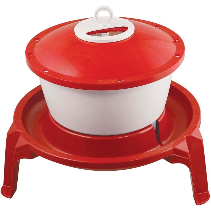 Abreuvoir 6 litres sur pieds Novital pour poules et volailles • Abreuvoir seau en plastique
