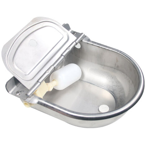 Abreuvoir À Bovins Abreuvoir en Acier Inoxydable Bol Automatique avec Valve À Flotteur pour Chien Cheval Bétail Chèvre Mouton