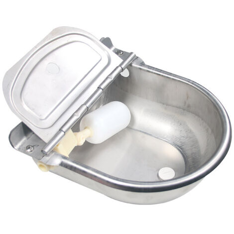 Abreuvoir À Bovins Abreuvoir en Acier Inoxydable Bol Automatique avec Valve À Flotteur pour Chien Cheval Bétail Chèvre Mouton