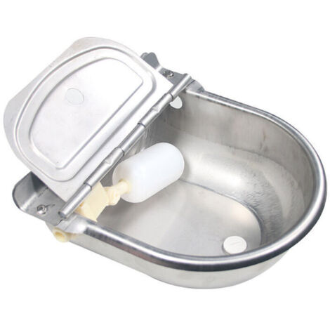 Abreuvoir À Bovins Abreuvoir en Acier Inoxydable Bol Automatique avec Valve À Flotteur pour Chien Cheval Bétail Chèvre Mouton