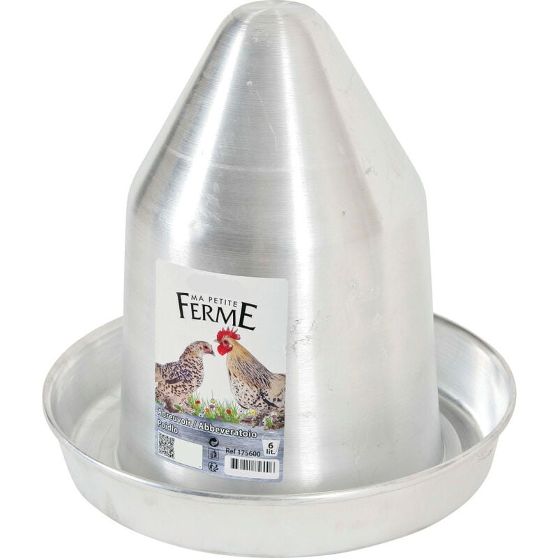 Zolux - Abreuvoir en aluminium, capacité 6 litres basse cour