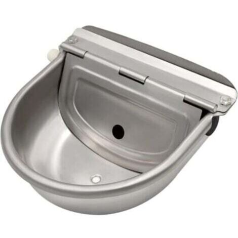 Abreuvoir automatique en acier inoxydable 304 – Valve flottante réglable – Bouchon de vidange – Pour chevaux, chiens, bovins, chèvres, moutons, cochons