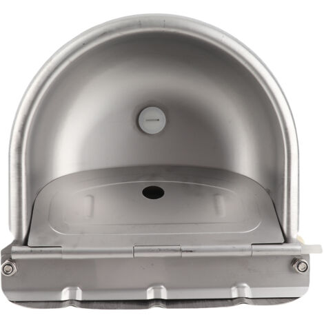 Abreuvoir Automatique pour Animaux - Abreuvoir Stainless Steel avec Boule Flottante pour Bovins Chevaux Ovins Chiens - Grand Réservoir 2L en Acier Inoxydable et Facile à Nettoyer