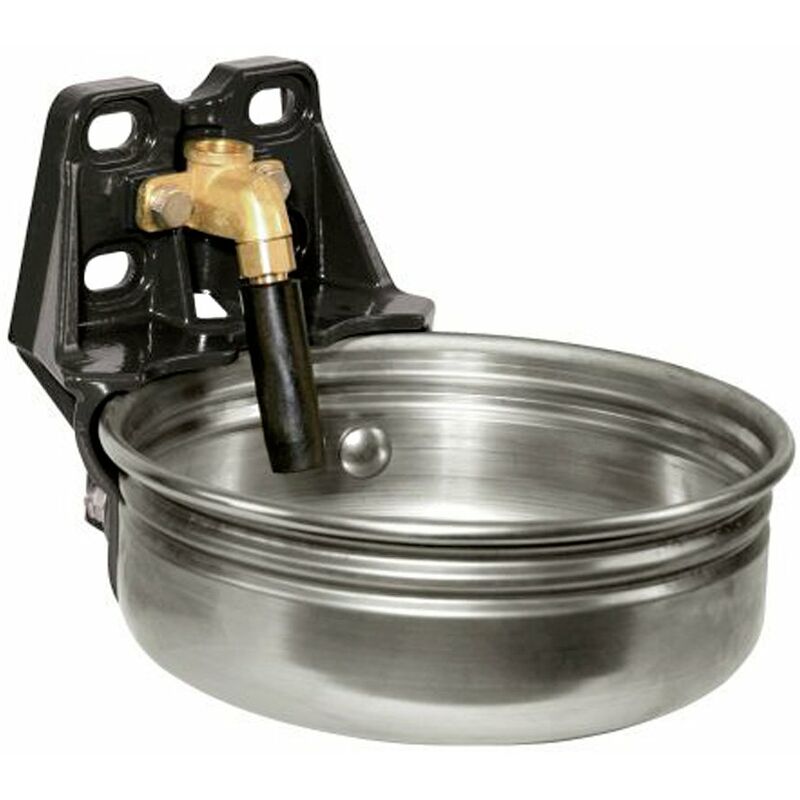 Abreuvoir automatique pour chevaux en acier avec valve pour tuyau. Capacité 5 litres