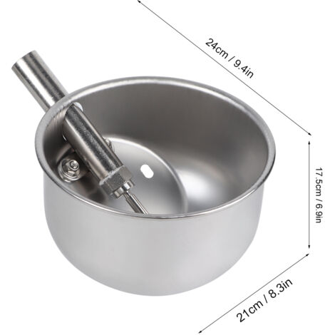 Abreuvoir Automatique pour Porcs en Inox  Bac rond pour Élevage de Porcelets  21cm  Petit Grand Modèles Disponibles