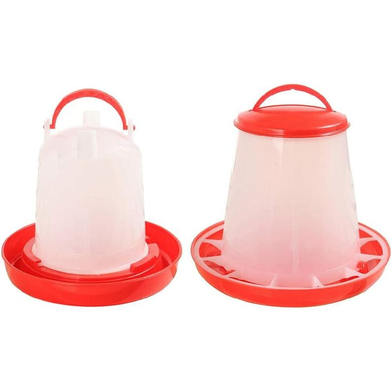 Abreuvoir et mangeoire automatique en plastique pour poulets, oiseaux, pigeons, cailles, petits poussins