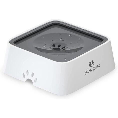 Abreuvoir Flottant Anti-Goutte pour Chien, Gamelle Chien Anti Eclaboussure, Gamelle Anti-Debordement Bol d'Eau Lente Distributeur pour Chiens ou Chats, Bol d'Eau pour Animaux de Compagnie