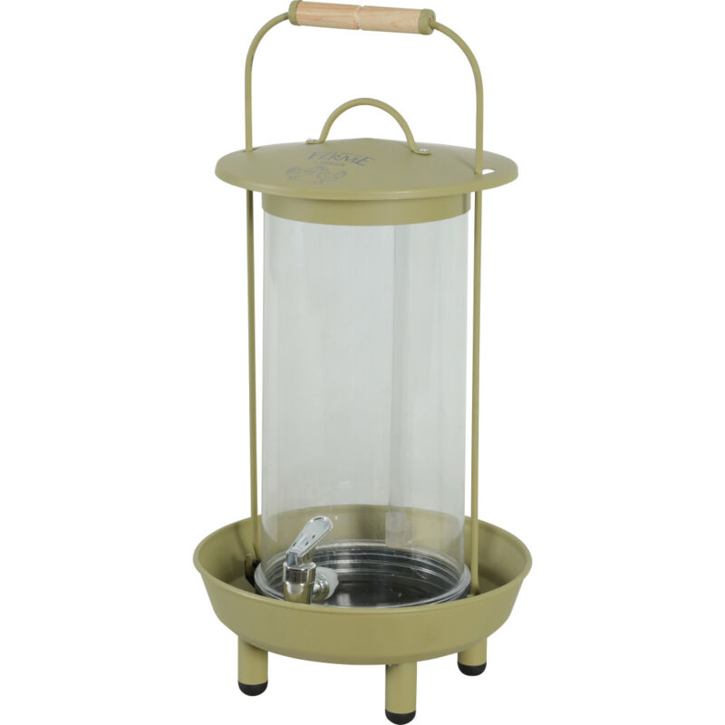 Zolux - Abreuvoir métal ø 24 x 50 cm Lichen pour basse cour