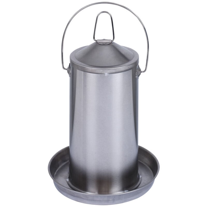 Abreuvoir Volailles En Acier Inoxydable 4l Gaun