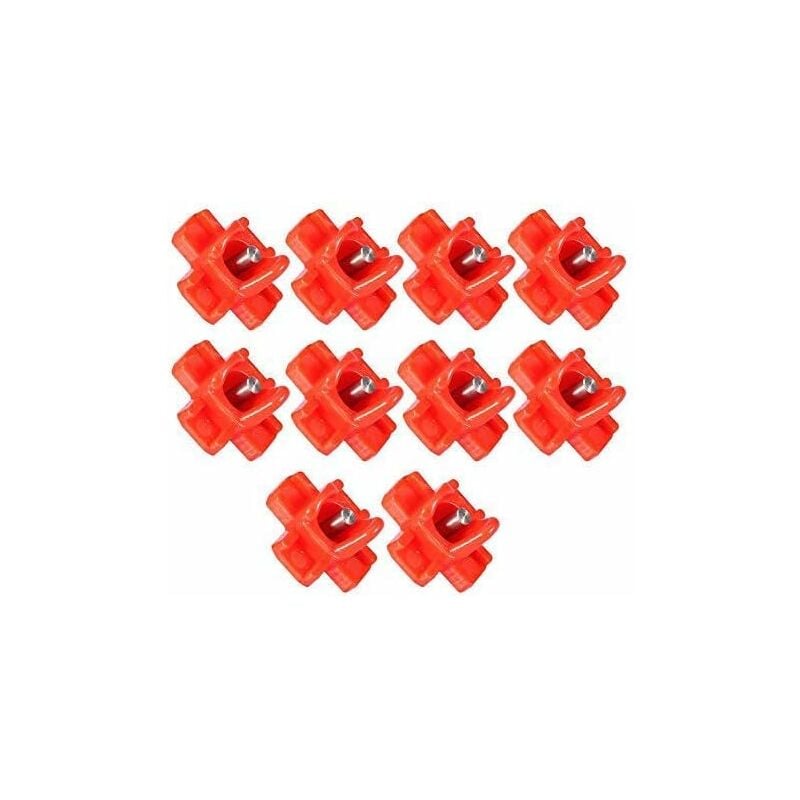 Abreuvoir Poules, 10pcs Poulet Automatique en Eau Côté Horizontal Mamelons au Poulet élevage de la Volaille Distributeur d'eau Potable Abreuvoirs