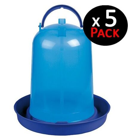 Kit Abreuvoir poule 5 L + Mangeoire poule 5 kg plastique - Ciel & terre