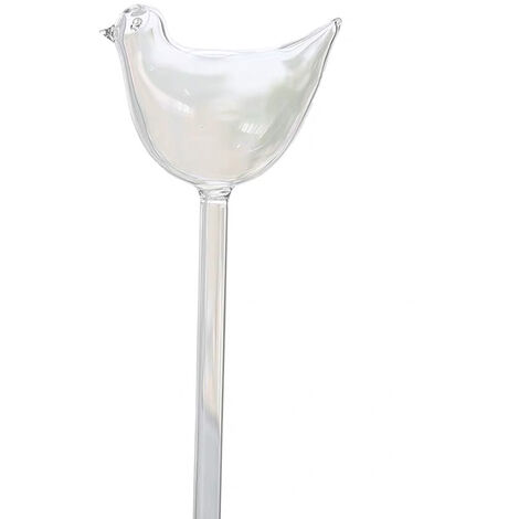 Abreuvoir pour plantes Oiseau Auto-arrosage Ampoule en verre transparent soufflé à la main Globe d'arrosage pour plantes d'intérieur en pot