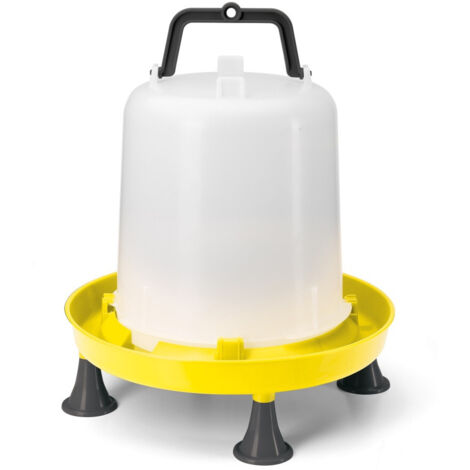 Abreuvoir siphoïde 10L pour volailles – Plastique avec anse et pieds – Hydratation facile en extérieur – River Systems