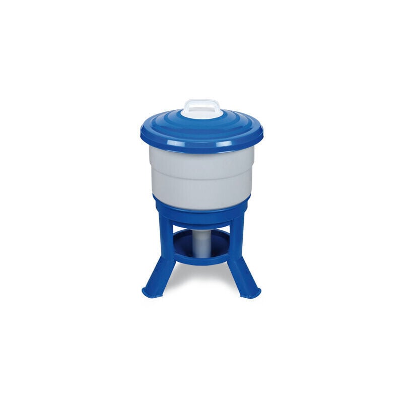 Abreuvoir Volailles Plastique Avec Pieds Imperial Easy Clean 40l Bleu Et Blanc Gaun