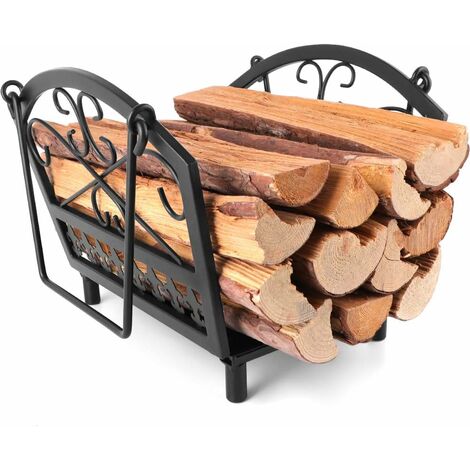Range bûches extensible - range bois de chauffage exterieur - Range bois  grande capacité - modulable - acier - Revêtement époxy