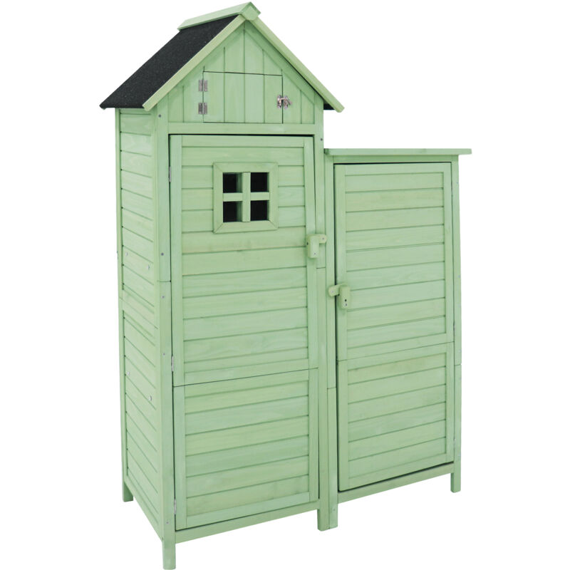 Abri à outils, armoire de jardin, remise à outils, armoire à outils, l x p : 118 x 54 cm, 118 x 54 x 173 cm (l x p x h), résistant aux intempéries,