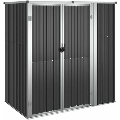 Abri à outils de jardin Anthracite 161x89x161 Acier galvanisé