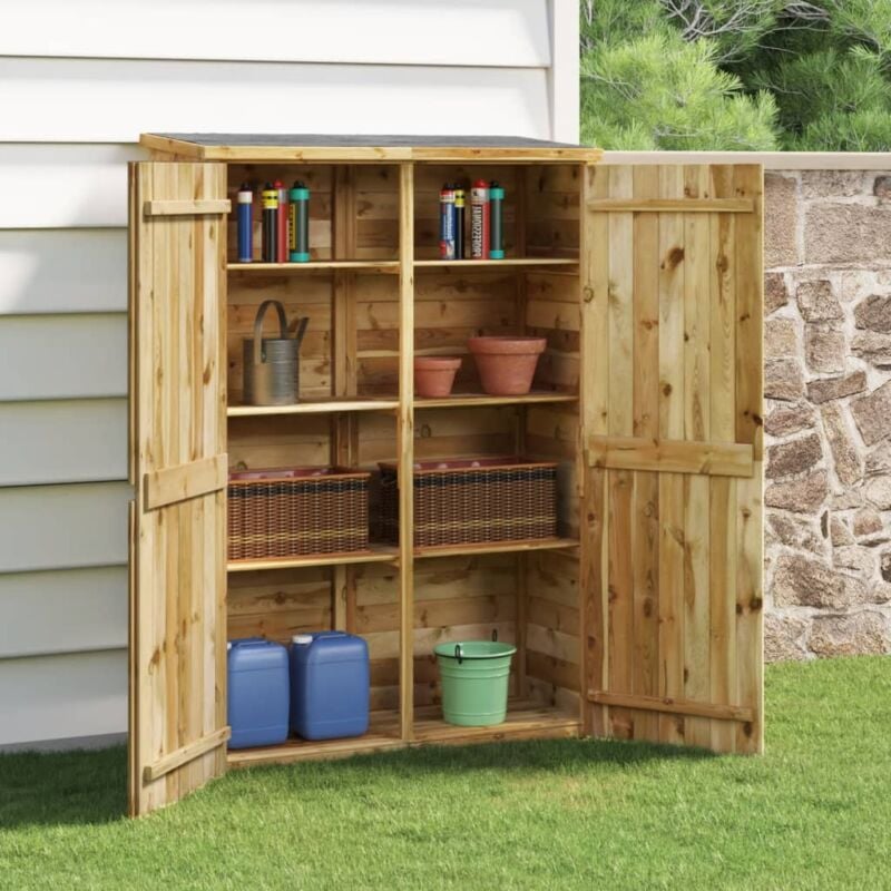 Maisonchic - Abri à outils de jardin, Cabane de jardin, Abri de stockage 123x45x171 cm Bois de pin imprégné CON783678 design in