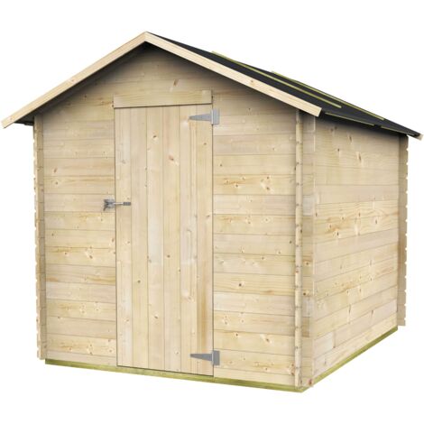 Abri à outils de jardin en bois 178x218cm porte simple Formia