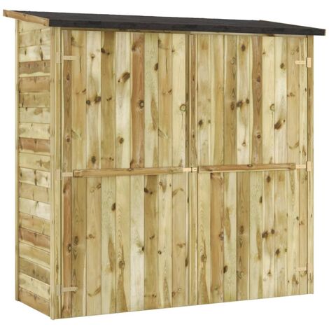 Bois de Pin Imprégné Abri à Outils de Jardin Remise Cabane Multi-taille vidaXL