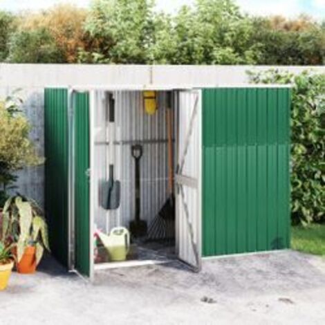 Abri à outils de jardin Vert 225x89x161 Acier galvanisé