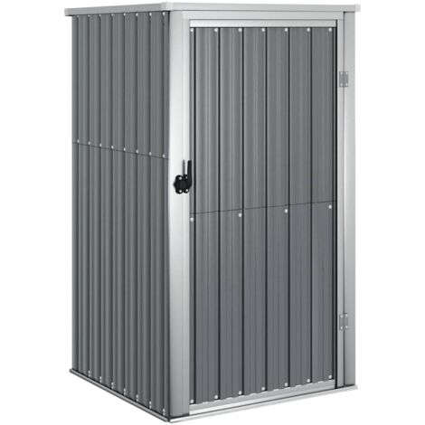 Abri à outils de jardin,Abri de jardin,Remise Cabane pour outils gris 88x89x161 cm acier galvanisé CFW86229