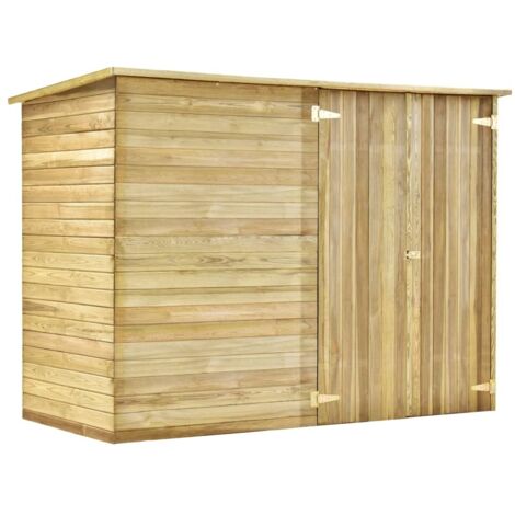 Abri à vélo de jardin 232x110x170 Bois de pin imprégné