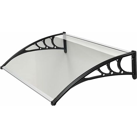 Abri à voitures en ABS D. 80 L. 120 Support noir et couvercle en polycarbonate