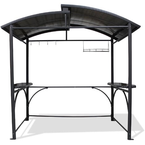 ABRI-BARBECUE - Cobertizo de jardín de aluminio y policarbonato - DCB GARDEN