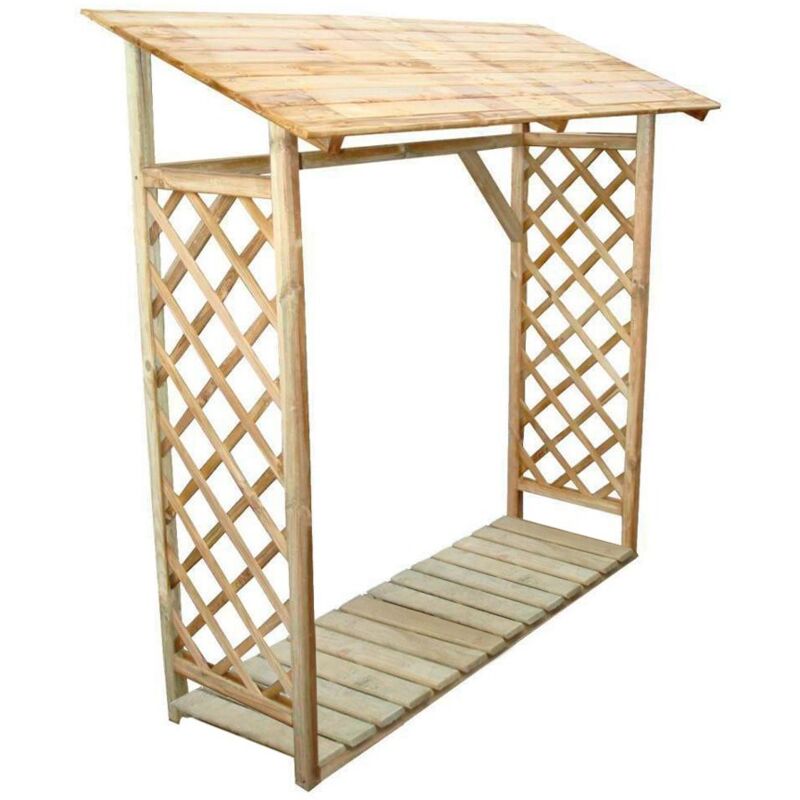 Bûcher avec Grille 133X67X175H cm Fsc Alce