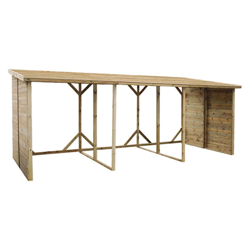 Abri bûches de jardin en bois xxl