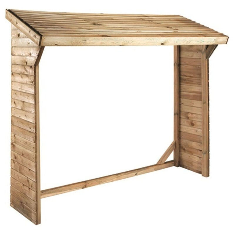 Abri bûches en bois traité Olbia