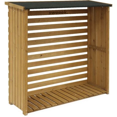 Abri buches. en bois. 120x45x120cm. avec toiture et plancher