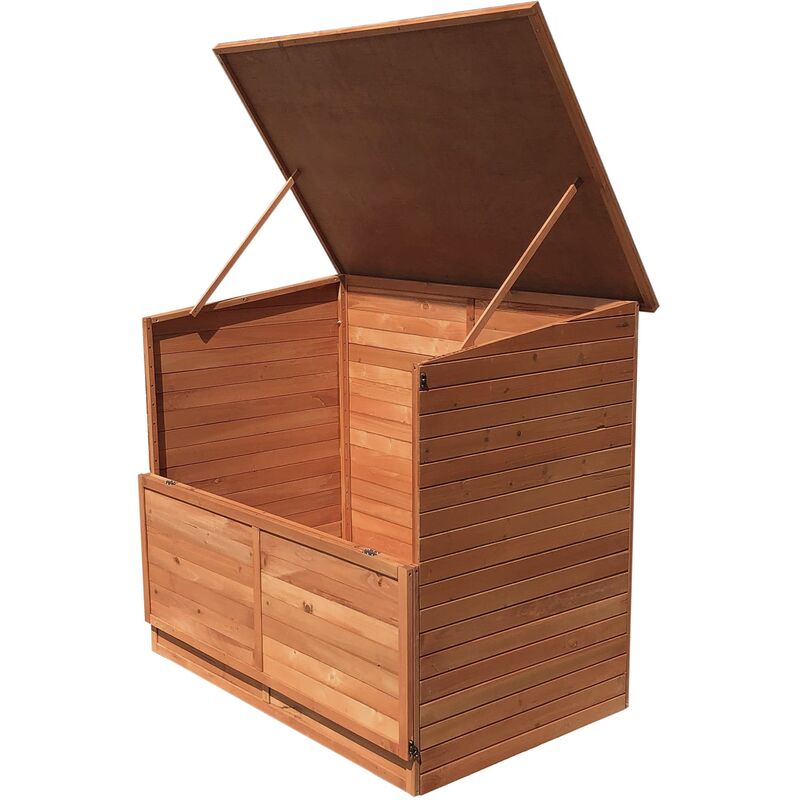 Coffre Filtration Surélevé pour piscine / Armoire Polyvalent Gardiun Pool 91x137x120 cm en Bois