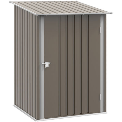 Abri de Jardin 1m² - Remise pour Outils - cabanon Porte verrouillable - dim. 1L x 1,03l x 1,6H m - tôle d'acier ondulée