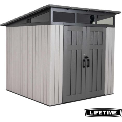 Abri de Jardin 2.54x2.54m Modern PEHD LIFETIME