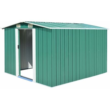 Abri de jardin 257 x 298 x 178 cm Métal Vert