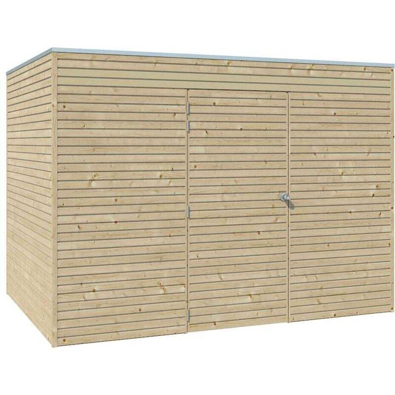 Gardenas - Abri de jardin 300 x 210 cm Qube Abri seul
