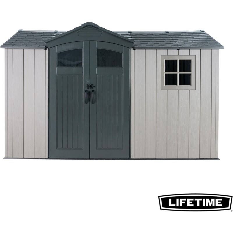 Lifetime - Abri de jardin 7.58m2 (3.56x2.13m) Side Entry