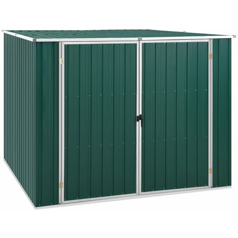 Abri de jardin, Abri à outils, Abri de stockage, Cabane à outils Vert 195x198x159 cm Acier galvanisé LKOWF89827