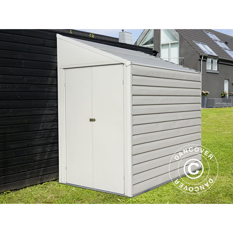 Abri de jardin adossé Arrow 1,24x2,03x2,08m, 2,38m², Coquille