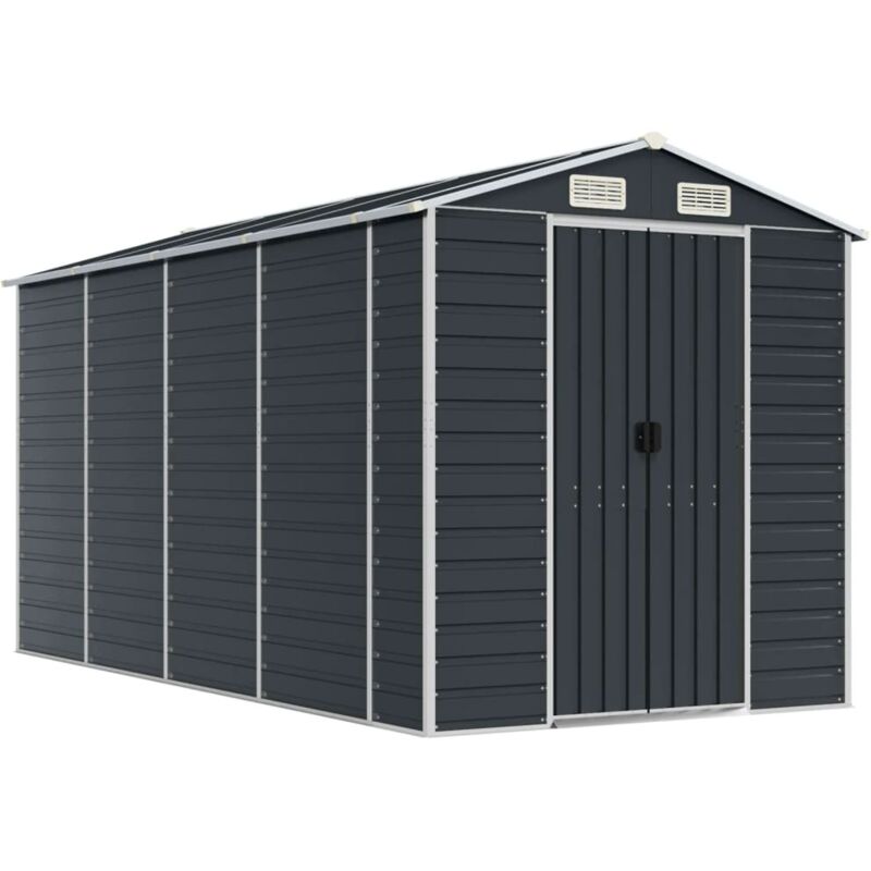 vidaXL Abri de Jardin, Cabane à Outils avec Poignées, Remise à Outils avec Toit Inclinable, Abri de Rangement Patio, 3188256