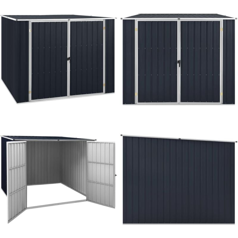 Abri de jardin Anthracite 195x198x159 cm Acier galvanisé - Abri De Jardin - Abri Extérieur - Stockage Extérieur - Outillage - Jardin - Home & Living