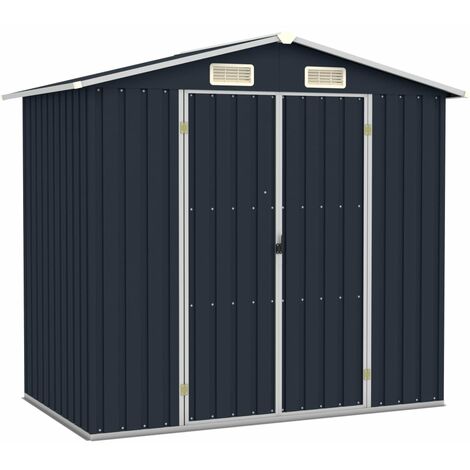 Abri de jardin Anthracite 205x129x183 Acier galvanisé