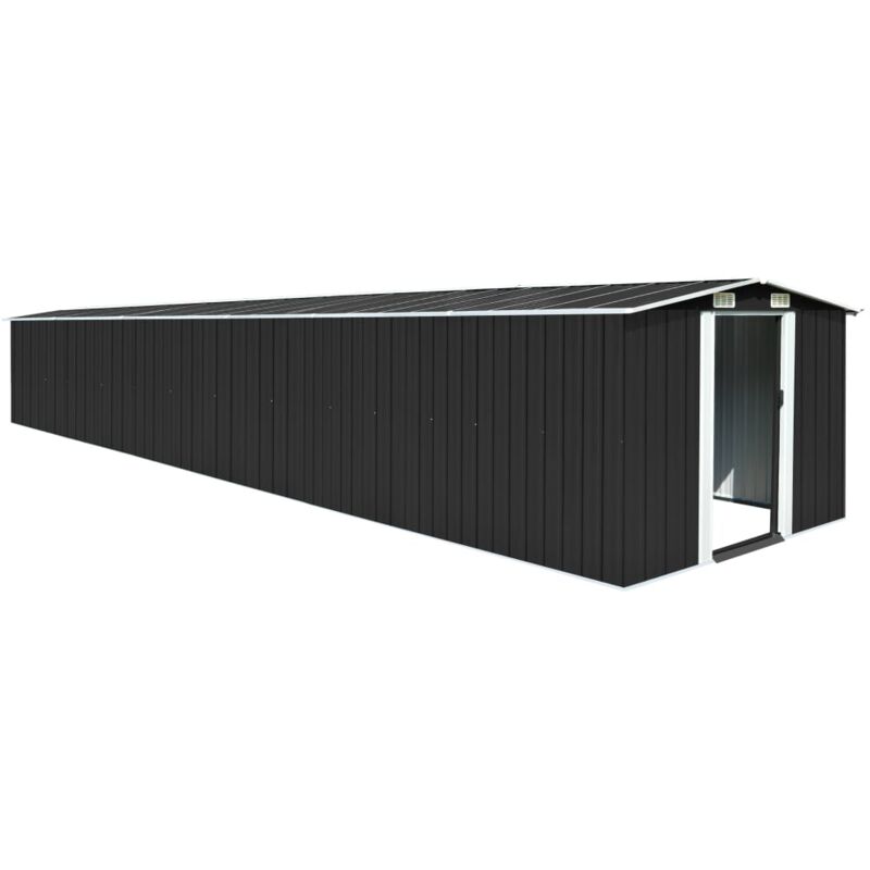 Vidaxl - Abri de jardin Anthracite 257x779x181 cm Acier galvanisé