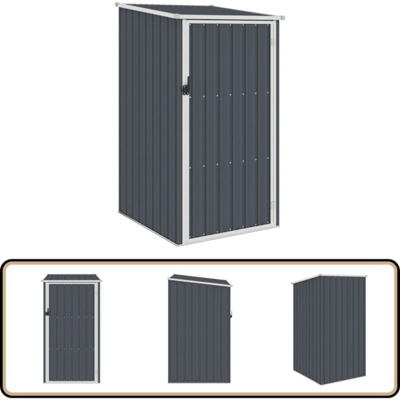 Vidaxl - Abri de jardin Anthracite 87x98x159 cm Acier galvanisé - Abri De Jardin - Abri De Rangement - Abri Extérieur - Abri Métal - Hangar Jardin