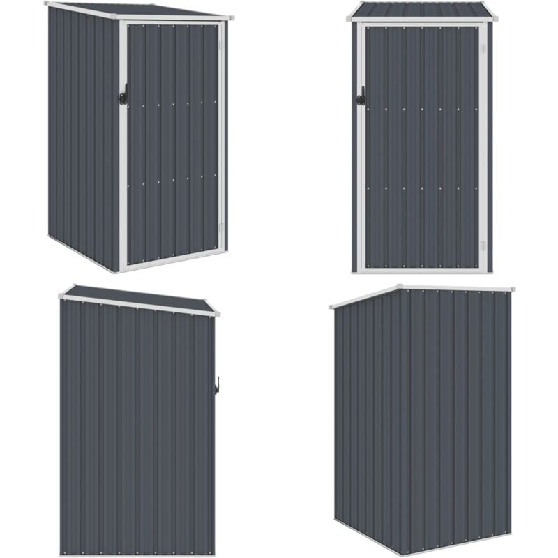 Abri de jardin Anthracite 87x98x159 cm Acier galvanisé - Abri De Jardin - Abri De Rangement - Abri Extérieur - Abri Métal - Hangar Jardin - Home &