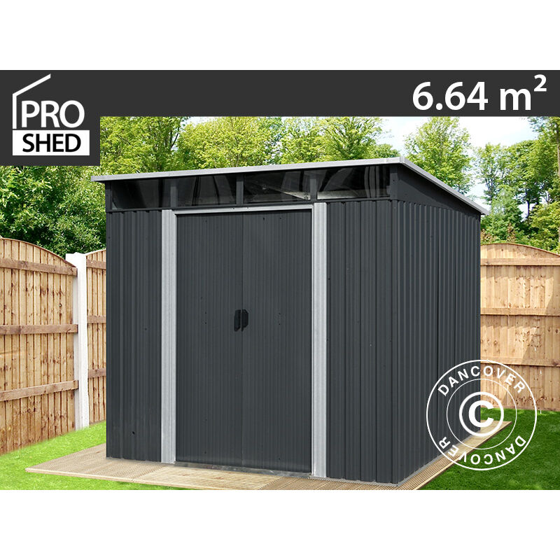 Dancover - Abri de jardin avec lucarne 2,38x2,79x2,02m, 6,64m², ProShed®,